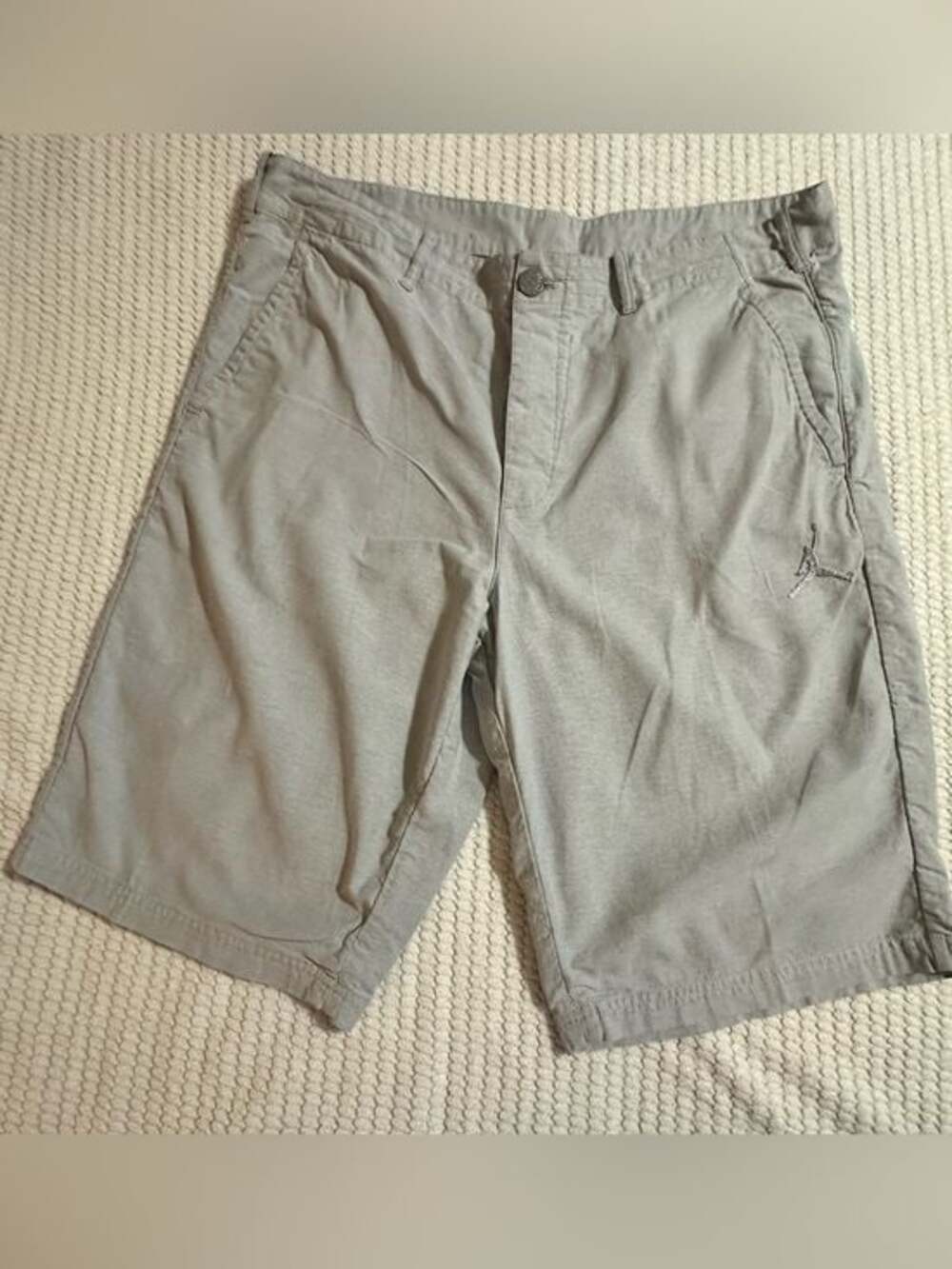 Men's Jordan 100% Cotton Casual Gray Shorts Size 38